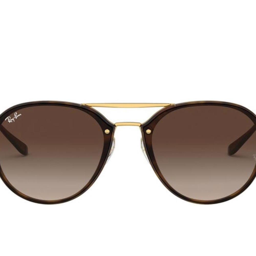 Ray-Ban Brown and Gold Sunglasses
